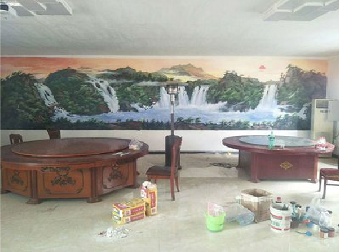 金平墙绘-写实风景