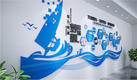 金平海浪主题文化墙如何设计？