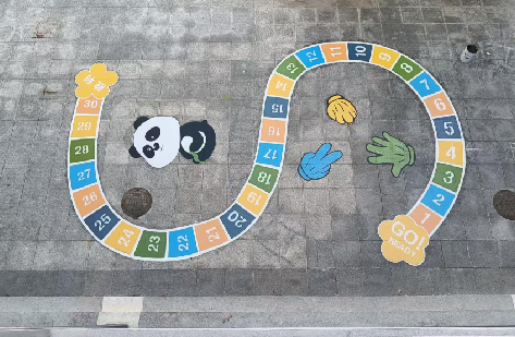 金平地面游戏彩绘