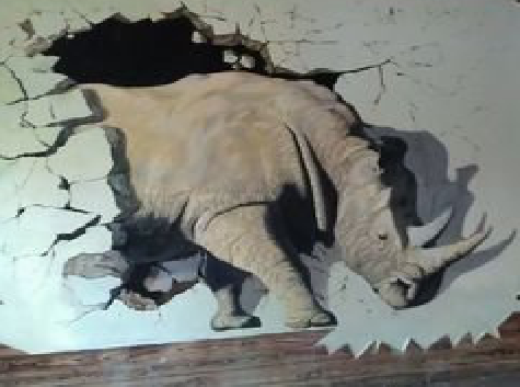 金平在墙绘中，如何绘制3D效果？