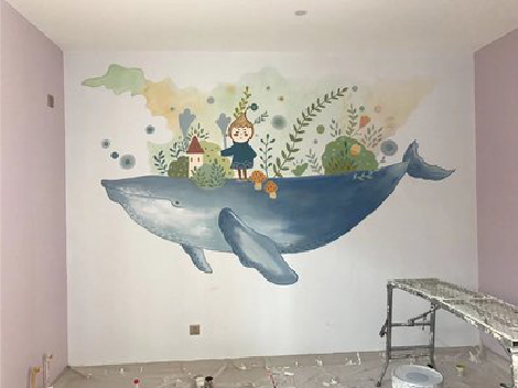 金平手绘墙的特点及优势。